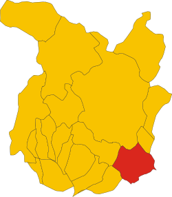 Map of comune of Quarrata (province of Pistoia, region Tuscany, Italy)